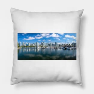 Vancouver From Across False Creek Pillow