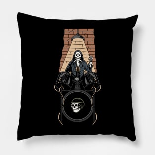 Music and Skull Pillow