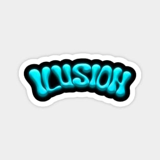 Ilusion - Graffiti Text Magnet
