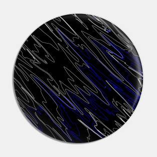 Marbled Black Blue Pin