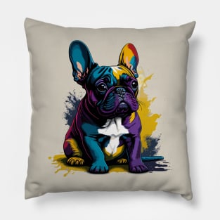 Frenchie Portrait Pillow