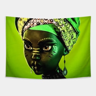 Toon black woman Tapestry