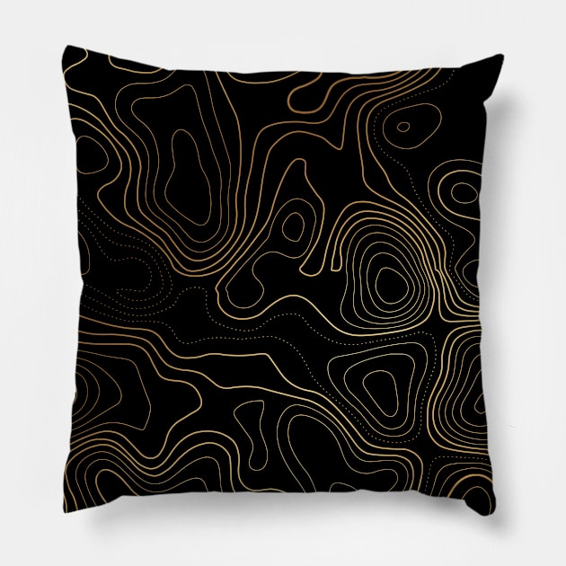 Pattern  gold Pillow by jessycroft