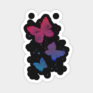 blue butterflies Magnet