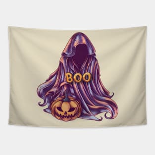 Halloween with ghost BOO Tapestry