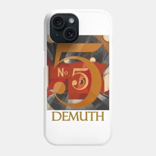 I Saw the Figure Five in Gold by Charles Demuth Phone Case