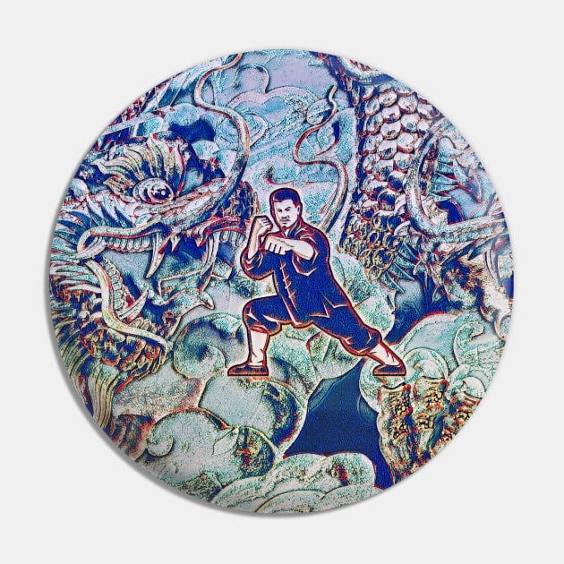 Kung Fu Dragon Fighter Pin by UMF - Fwo Faces Frog