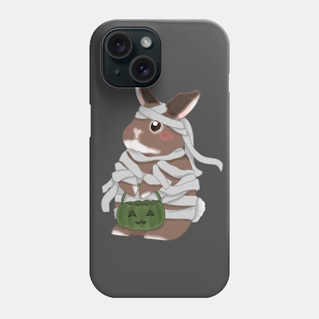 Mummy Rabbit for Halloween _ Bunniesmee Phone Case by GambarGrace