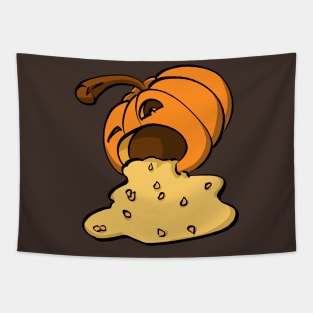 Puking Pumpkin Tapestry