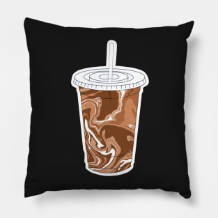 Iced Coffee Swirl Pillow