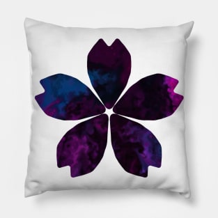 Dark Purple Flower Pillow