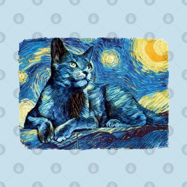 Cat Van Gogh Style by todos