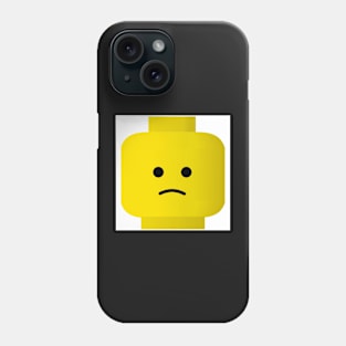 Sad Minifig Head Phone Case