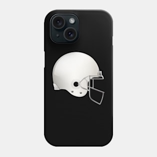 Original Football Helmet In White Color Phone Case