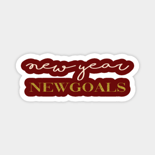 New year new goals t-shirt Magnet