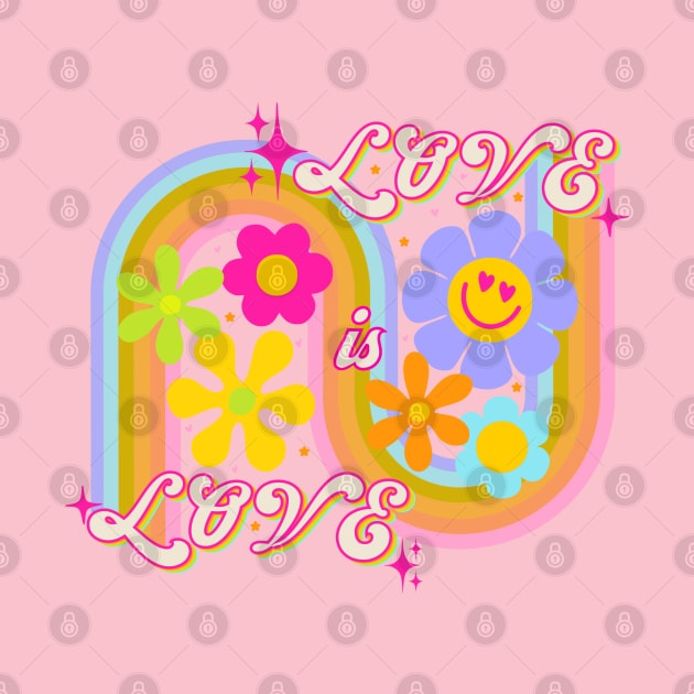 Love is love - retro design by Deardarling