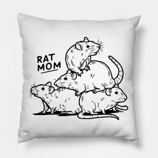 Rat Mom Pillow