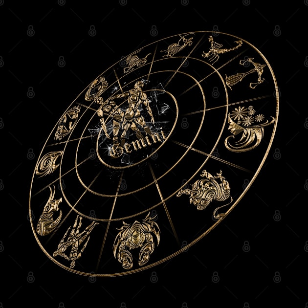 NEW Gemini 3D zodiac 12 in 1 gold edition by INDONESIA68