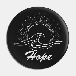 Hope with sun and waves, inspirational meanings Pin