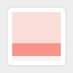 A unique farrago of Very Light Pink, Light Pink, Pale Salmon and Vivid Tangerine stripes. Magnet