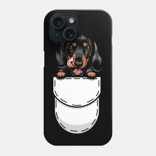 Funny Dachshund Pocket Dog Phone Case