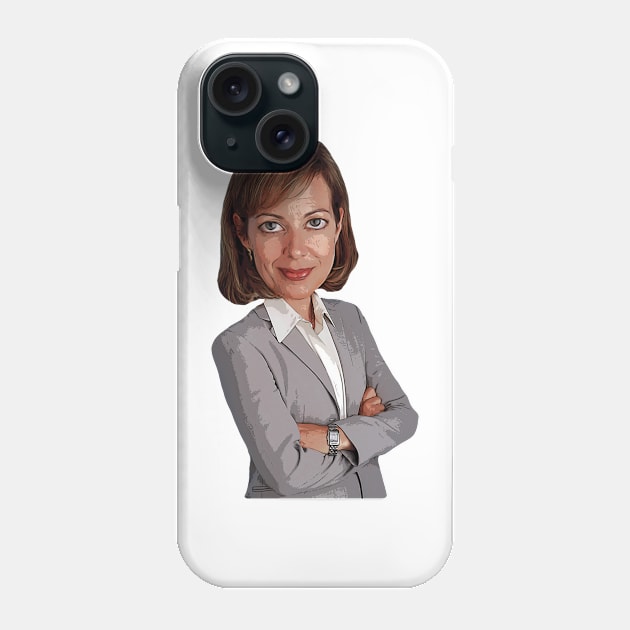 West Wing - CJ Cregg Bobblehead Phone Case by baranskini