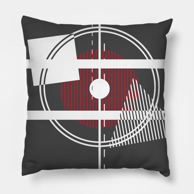 Minimal geometric art Pillow by TKDoodle