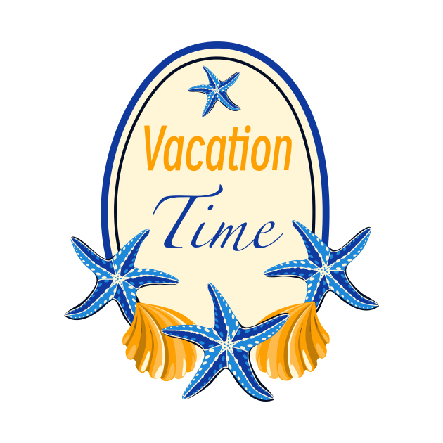 Vacation time logo by Maria Zavoychinskiy 