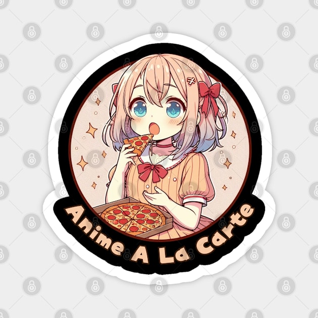 Pizza lover Anime girl Magnet by Japanese Fever