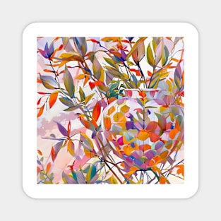 Colorful Foliage in a Vase Magnet