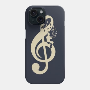 Treble Clef -  Music Flute - Vintage Phone Case