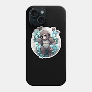 WaterColour Monkey illustration Phone Case