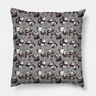 Pattern Ramen Pandas by Tobe Fonseca Pillow