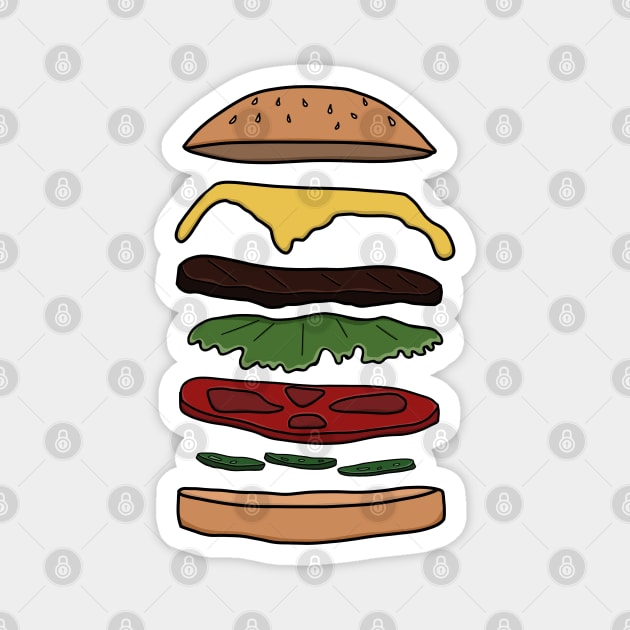 Burger layers Magnet by danas_fantasy