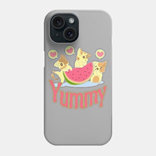 Watermelon Eating Kittens Phone Case