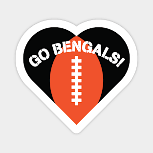 Heart Shaped Cincinnati Bengals Magnet