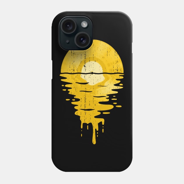 Cool Music Vinyl Record Vintage Retro Yellow Phone Case by Nerd_art