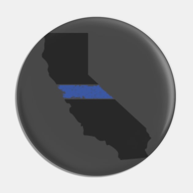 California Thin Blue Line Pin by Ten20Designs