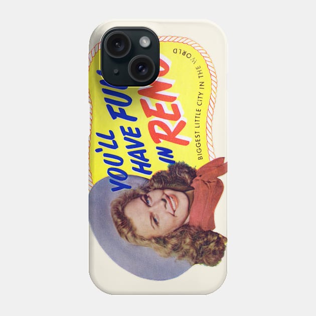 1940s Fun in Reno Nevada Phone Case by historicimage