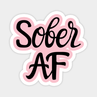Sober AF Alcoholic Addict Recovery Magnet