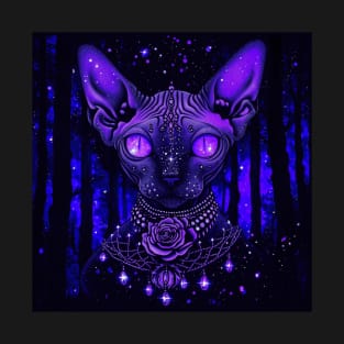 Glowing Purple Sphynx T-Shirt