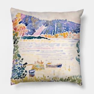 Cap Negre by Henri-Edmond Cross Pillow