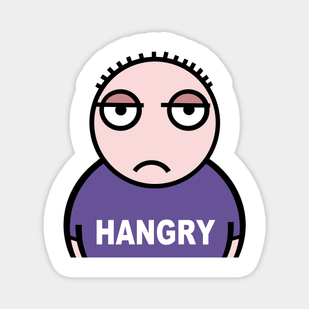 Hangry. hungry AND angry Magnet by Cheeky Greetings