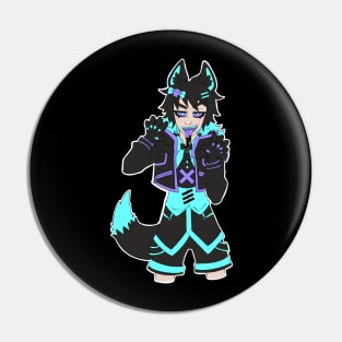 Kawaii Wolf Boy Pin