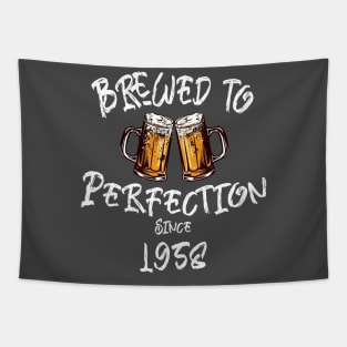 Brewed to Perfection, Personalized Birth Year T-shirt, Birthday Custom Shirt, Birthday Gift, Tee Tapestry