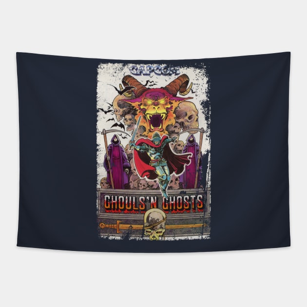 Ghouls 'N Ghosts Tapestry by Slippytee