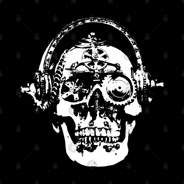 Steampunk Mechanical Skull graphic by Vector Deluxe