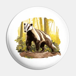 Badger Lover Pin