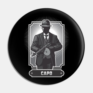 Character Metaphor- Mafia Mobster Capo 2.0 Pin