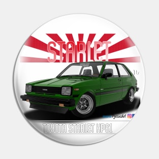 Toyota Starlet KP61 Green Pin